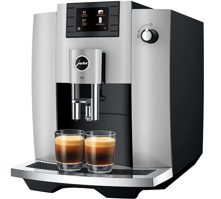 JURA E6 Platine EC Garantie 3 ans JURA E6 Platine EC Garantie 3 Ans -Maxi Coffee Soldes 1 machine a cafe a grain jura e6 platine