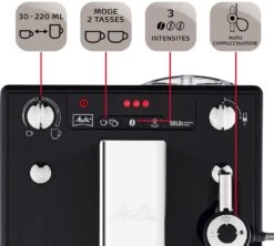 Melitta Caffeo Solo Perfect Milk Noire E 957-101 -Maxi Coffee Soldes 4 melitta caffeo solo e957 101