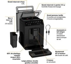 KRUPS Evidence Eco Design Black EA897B10 4 KRUPS Evidence Eco Design Black EA897B10 -Maxi Coffee Soldes 5 krups ea897b10 evidence eco