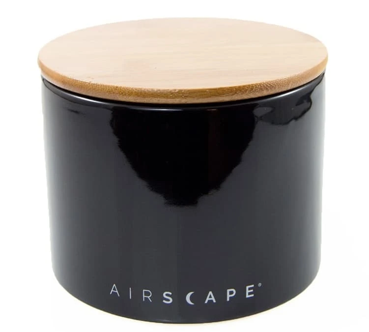 Boîte conservatrice céramique Noir avec vide d'air 250g - Airscape Boîte Conservatrice Céramique Noir Avec Vide D'air 250g - Airscape -Maxi Coffee Soldes airscape1 1