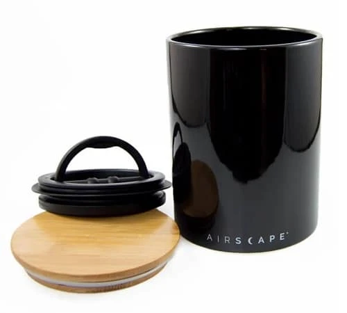 Boîte conservatrice céramique Noire avec vide d'air 500g - Airscape Boîte Conservatrice Céramique Noire Avec Vide D'air 500g - Airscape -Maxi Coffee Soldes airscapenoir2