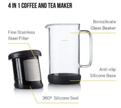 Carafe One Brew - Black - Barista&Co -Maxi Coffee Soldes bc carafe piston2