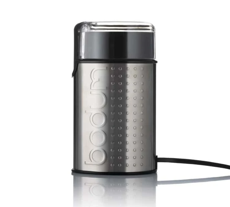 Moulin à café à lames BODUM Bistro 11160-16EURO-4PL finition métallique Moulin à Café à Lames BODUM Bistro 11160-16EURO-4PL Finition Métallique -Maxi Coffee Soldes boum bistro chrome lames