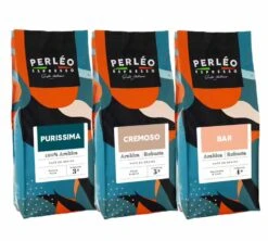 3x250g Café En Grain Coffret Spécial Expresso PERLEO ESPRESSO