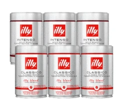 6 X 250g Duo Café En Grain Espresso Et Intenso - ILLY