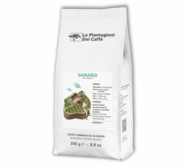 250 g- Café en grain Samaria - LE PIANTAGIONI DEL CAFFE 250 G- Café En Grain Samaria - LE PIANTAGIONI DEL CAFFE -Maxi Coffee Soldes cafeengrainpdcsamariavisuel250gombre 1