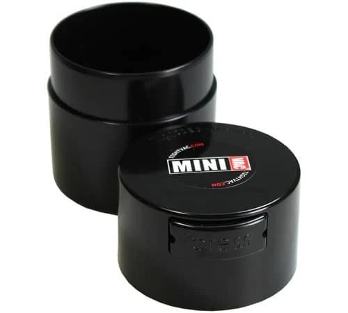 Boite conservatrice avec vide d'air noire 40g / 0.12L MiniVac - Coffeevac Boite Conservatrice Avec Vide D'air Noire 40g / 0.12L MiniVac - Coffeevac -Maxi Coffee Soldes coffeevac minivac noir 2