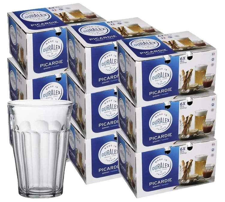 54 Verres Picardie 50cl Maxilot - Duralex 54 Verres Picardie 50cl Maxilot - Duralex -Maxi Coffee Soldes