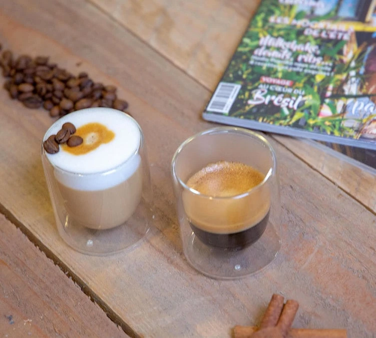 2 Verres double paroi Mila 10 cl - Pylano 2 Verres Double Paroi Mila 10 Cl - Pylano -Maxi Coffee Soldes espresso3 amb