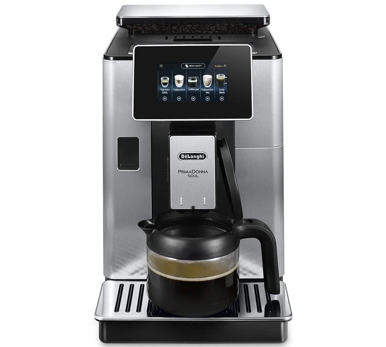 DELONGHI Primadonna Soul ECAM 610.75.MB Carafe à café + Mug Contigo OFFERT Garantie 5 ans DELONGHI Primadonna Soul ECAM 610.75.MB Carafe à Café + Mug Contigo OFFERT Garantie 5 Ans -Maxi Coffee Soldes