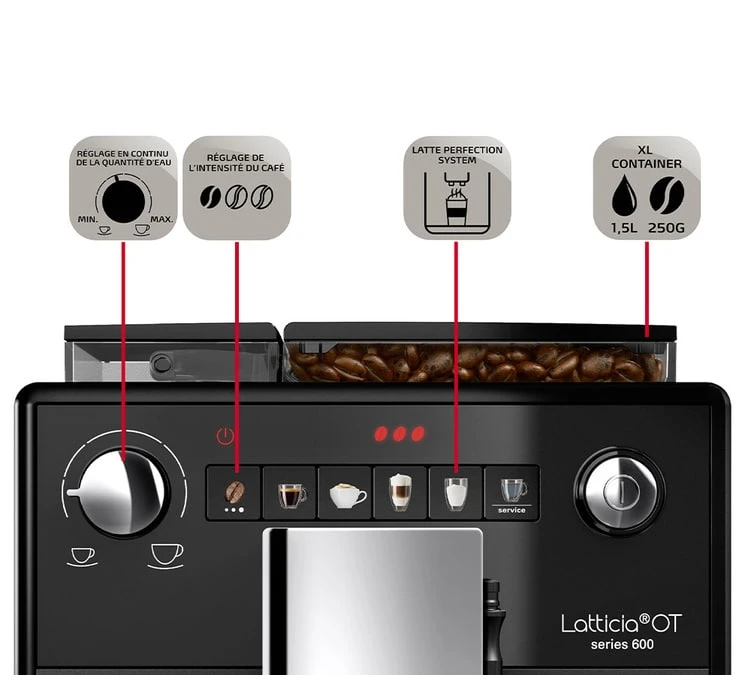 MELITTA Latticia F300-100 One Touch Garantie 3 ans MELITTA Latticia F300-100 One Touch Garantie 3 Ans -Maxi Coffee Soldes