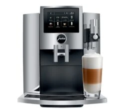 JURA S8 Chrome Smart Connect Inclus Garantie 3 Ans -Maxi Coffee Soldes expresso broyeur s8 chrome face