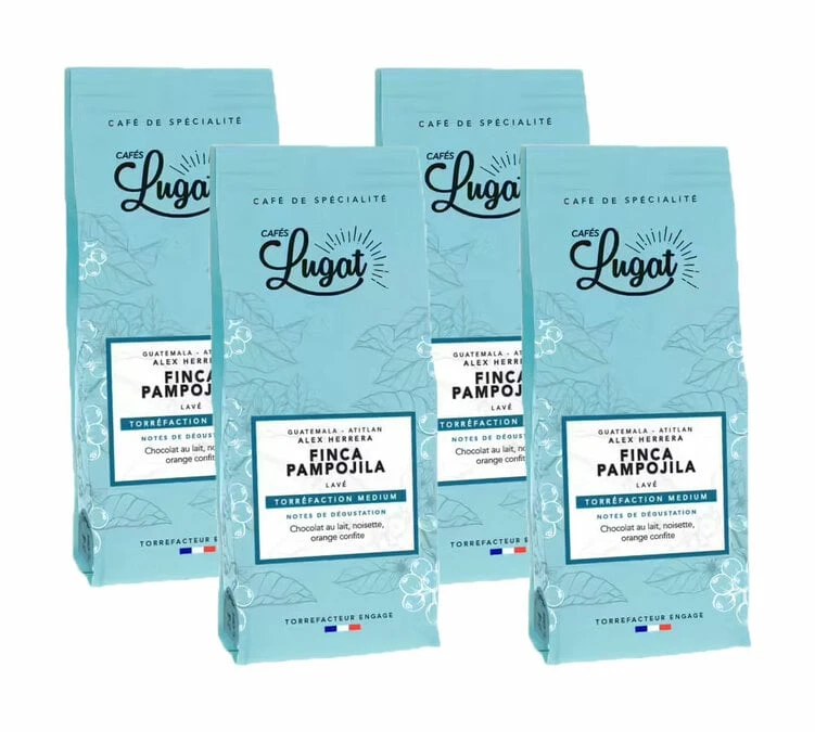 Café en grain -Finca Pampojila- Cafés Lugat-1KG Café En Grain -Finca Pampojila- Cafés Lugat-1KG -Maxi Coffee Soldes finca x4 1