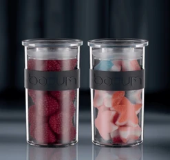 4 Bocaux Noirs - Conservation PC PRESSO - 25 Cl -BODUM -Maxi Coffee Soldes image secondaire boite 2.0