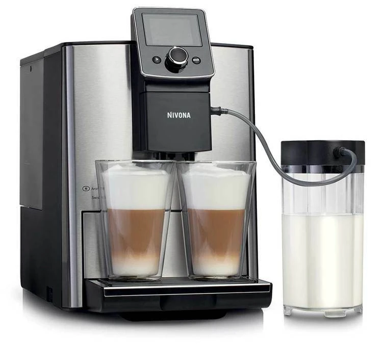 NIVONA CafeRomatica 825 Inox avec carafe à lait 1L NIVONA CafeRomatica 825 Inox Avec Carafe à Lait 1L -Maxi Coffee Soldes lait machine auto nivona 825 inox 1