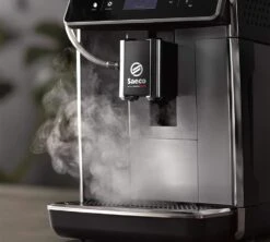 SAECO Gran Aroma SM6585/00 Métal Gris Garantie 3 Ans -Maxi Coffee Soldes lateral expresso broyeur saeco gran aroma sm6585