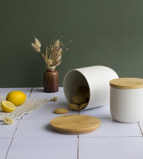 Lot de 3 boîtes à café/thé rondes PEBBLY Lot De 3 Boîtes à Café/thé Rondes PEBBLY -Maxi Coffee Soldes lifestyle pebbly