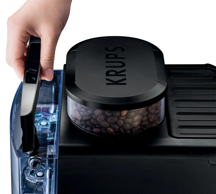 Krups Arabica Noire Argent YY3075FD Krups Arabica Noire Argent YY3075FD -Maxi Coffee Soldes machine a cafe krups yy3075fd bac a eau