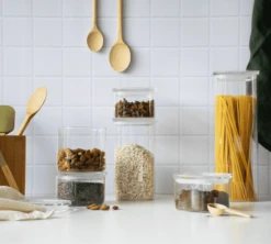 Boîte De Conservation Carrée En Verre 1.4L - PEBBLY -Maxi Coffee Soldes mixte 2