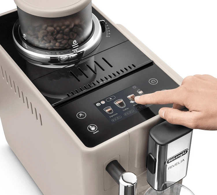 DELONGHI Rivelia FEB 4435.BG Beige Sable - Garantie 5 ans DELONGHI Rivelia FEB 4435.BG Beige Sable - Garantie 5 Ans -Maxi Coffee Soldes reglagle