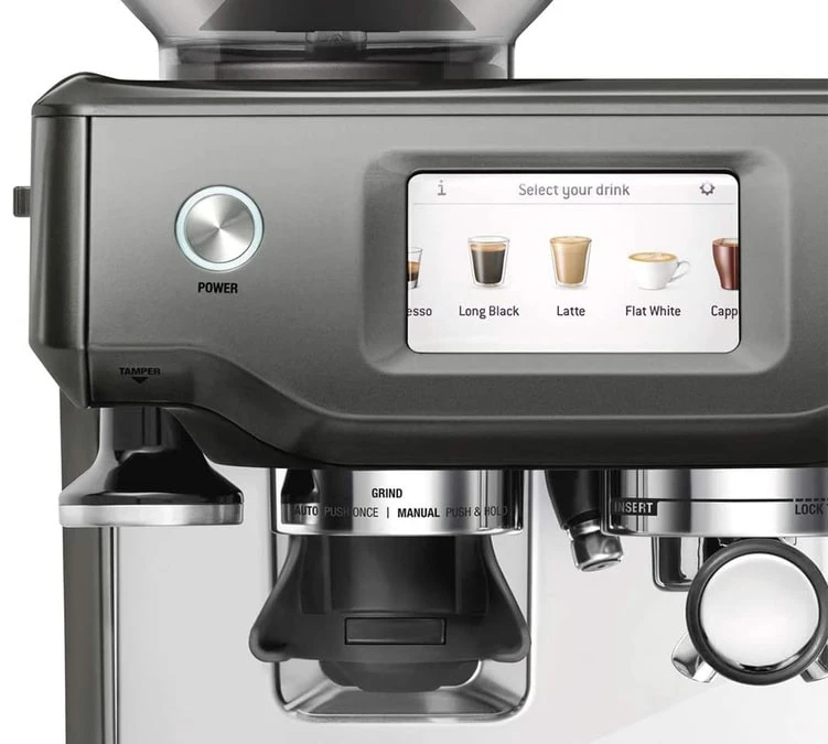 Machine expresso SAGE The Barista Touch SES880BST4EEU1 inox noir Machine Expresso SAGE The Barista Touch SES880BST4EEU1 Inox Noir -Maxi Coffee Soldes sage baristatouch gris 1