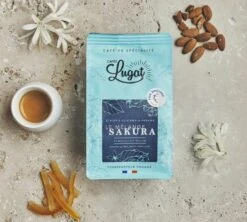 1kg Café En Grains : Le Mélange Sakura - Cafés Lugat -Maxi Coffee Soldes sakura notes dgustation 1