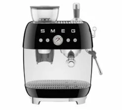 Machine Expresso SMEG EGF03BLEU Noire Années 50 Avec Moulin Intégré