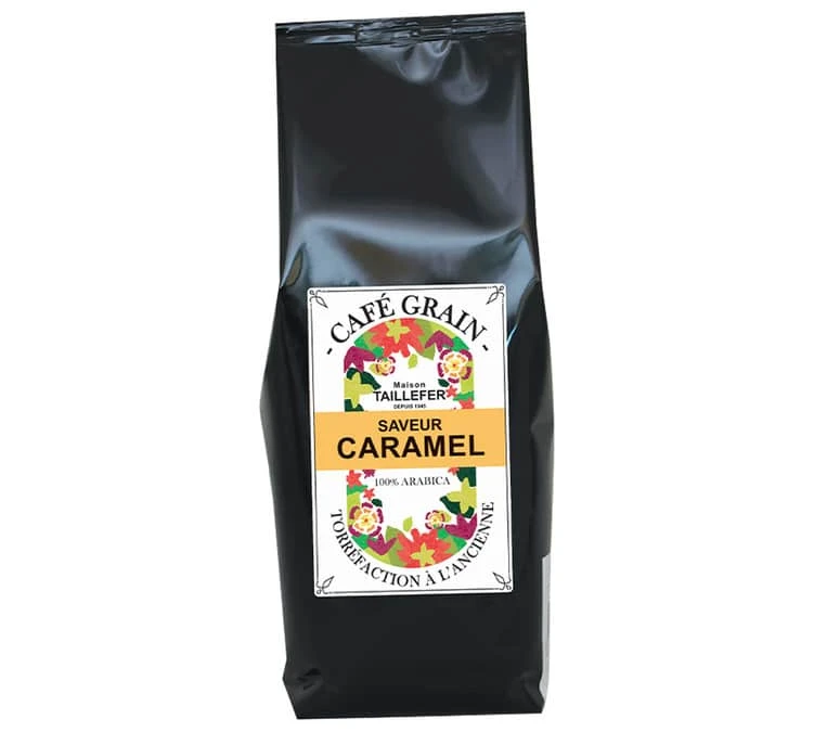 Café en grains aromatisé Caramel - Maison Taillefer - 1kg Café En Grains Aromatisé Caramel - Maison Taillefer - 1kg -Maxi Coffee Soldes taillefer caramel 1